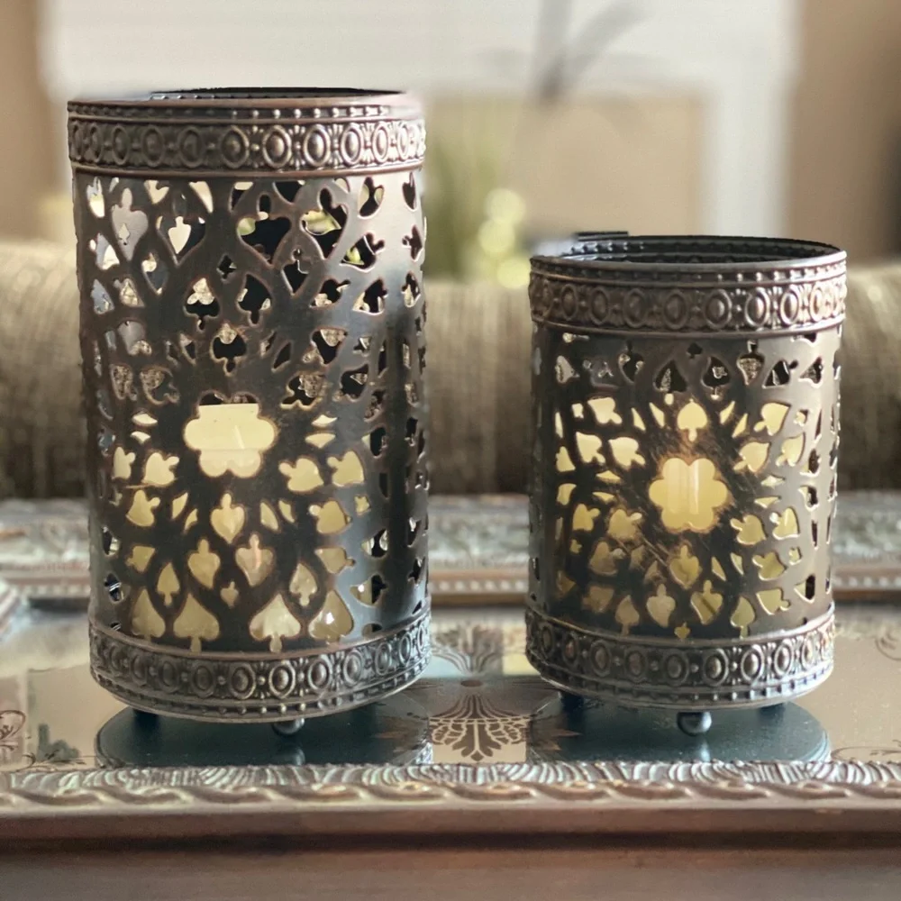 Willow House Metal Candle Holders - Picture 2 of 7